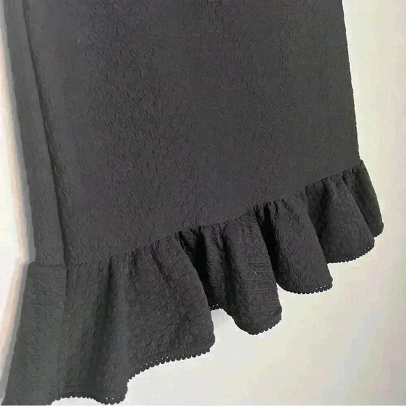 9-H15 S' CL Anthropologie Skirt Black Size Small in EUC - Picture 2 of 4